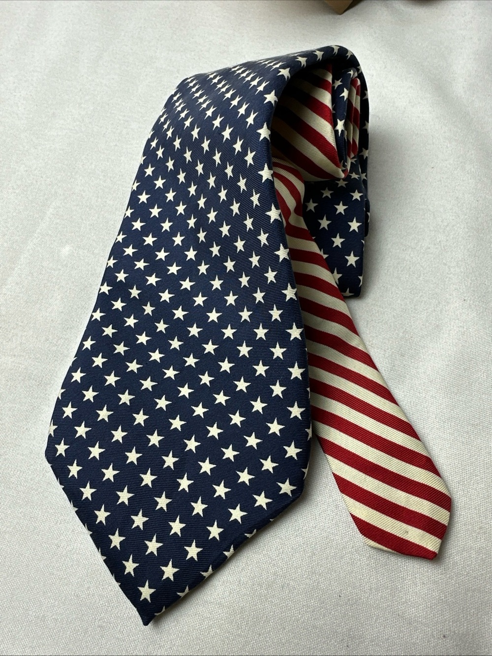 Tommy Hilfiger Stars and Stripes tie silk made in USA